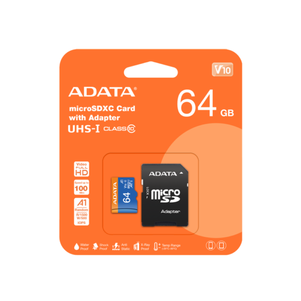 MEMORIA MICRO SD 64GB ADATA