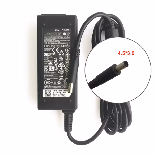 Cargador para Laptop Dell 19.5V 2.31A (4.5x3.0 mm) 