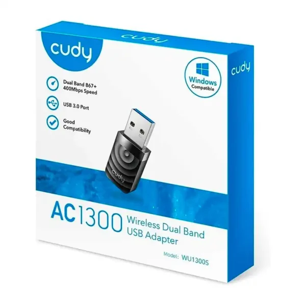 Adaptador Wi-Fi USB 3.0 Cudy WU1300S