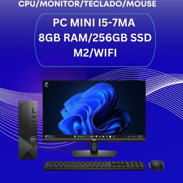 Combo PC I5 7MA GEN 8GB 256GB SSD/WiFi/MONITOR 19.5"/TECLADO/MOUSE