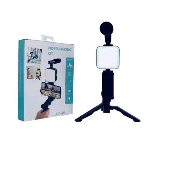 KIT DE VIDEO TRIPODE/ESTABILIZADOR Y LUZ