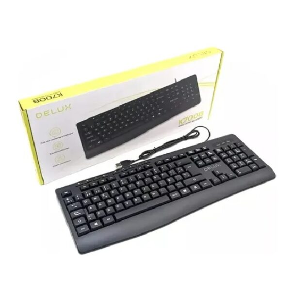 TECLADO DELUX K7008BU