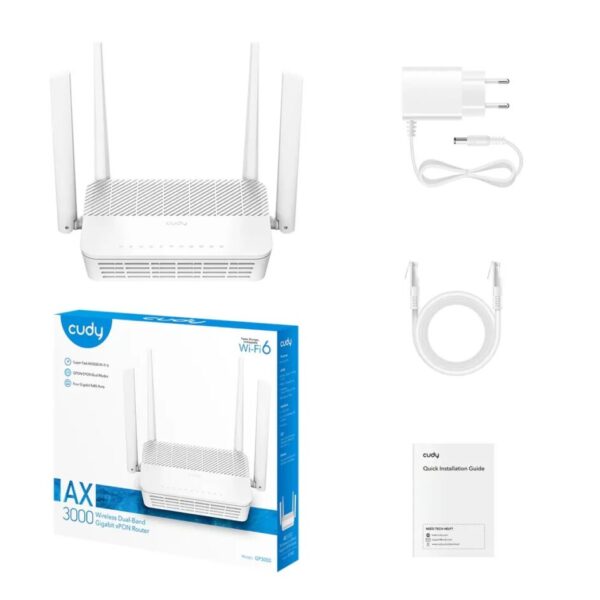 ROUTER CUDY xPON GP3000 AX3000 GIGABIT