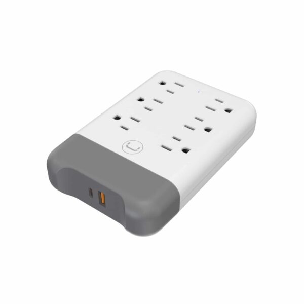 REGLETA PARED UNNO TEKNO 6 TOMAS 120V