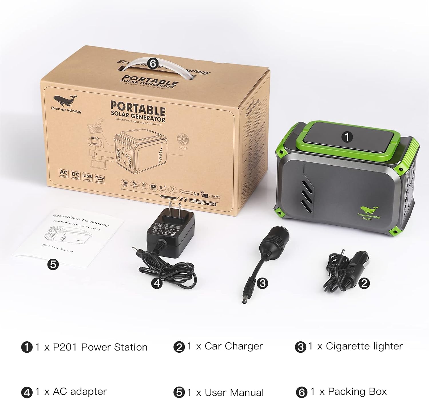 INVERSOR PORTATIL IFANZE P201 40.000MAH 150W DC12/5 AC110V - Image 6