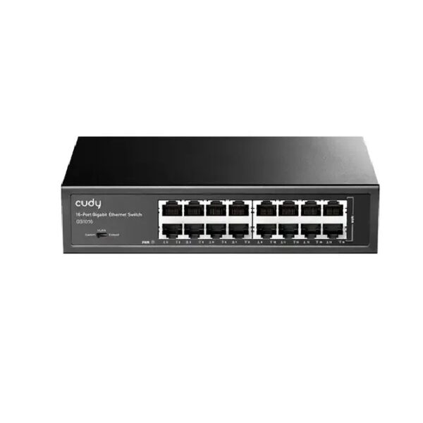 SWITCH CUDY 16P GS1016L GIGABIT RACKEABL