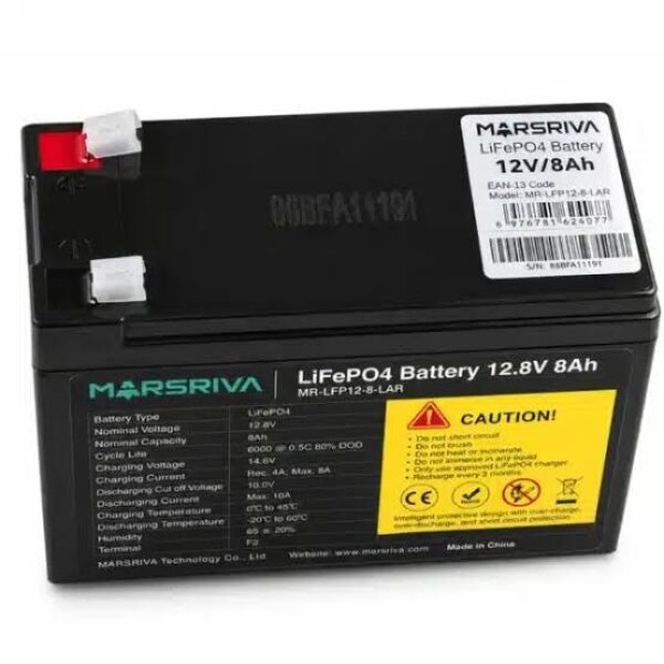 BATERIA 12.8V 8AH MARSRIVA LITIO