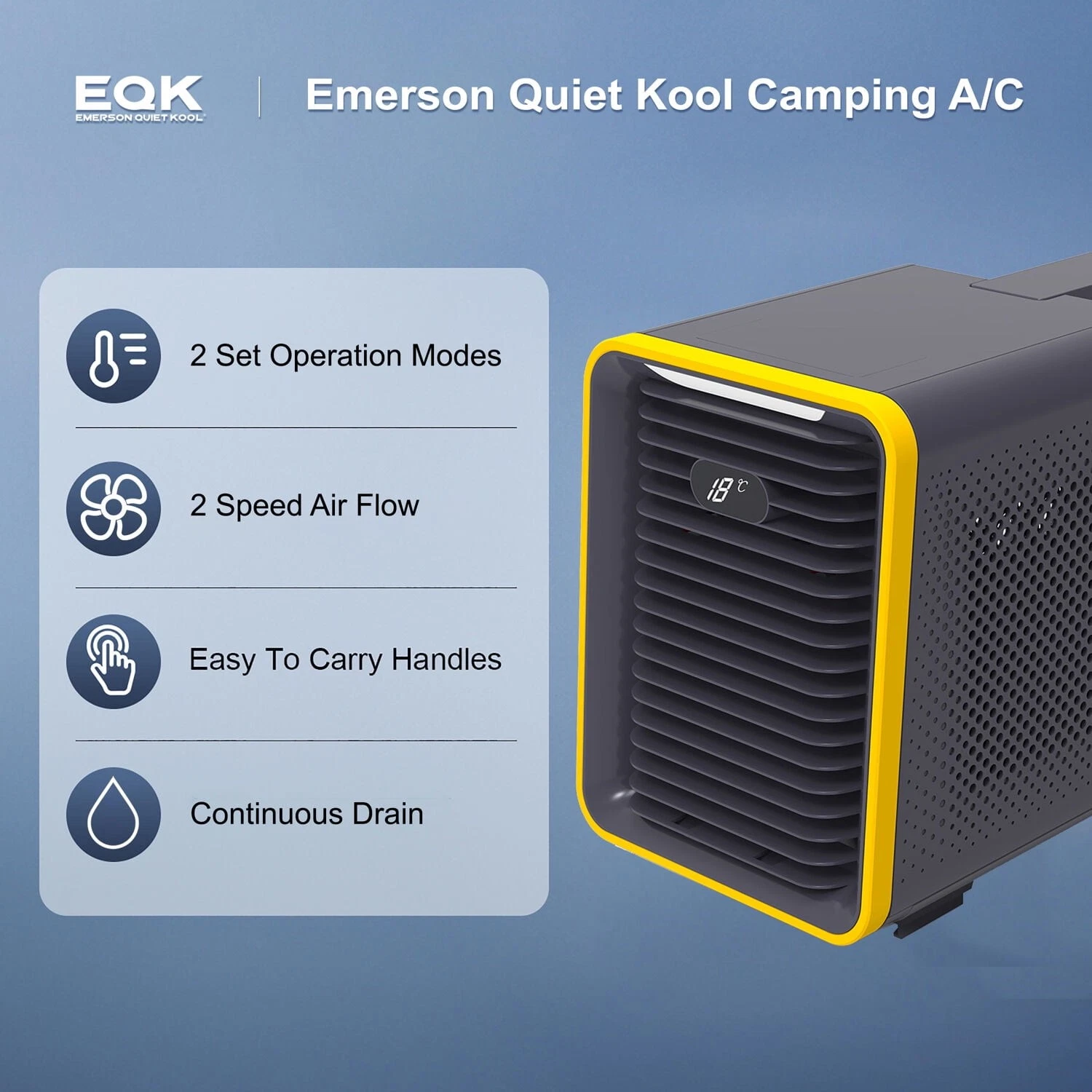 Aire Acondicionado Portátil Emerson Quiet Kool EAP02 Camping 1,500 BTU - Image 3