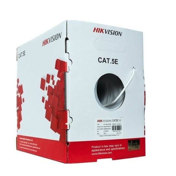 Cable UTP Categoría 5E Hikvision 305M 100% COBR