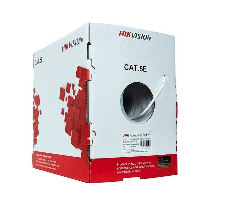 Cable UTP Categoría 5E Hikvision 305M 100% COBR