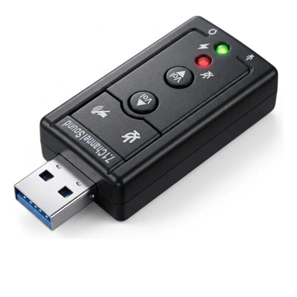 Tarjeta de Sonido Externa USB 7.1 AUDIO