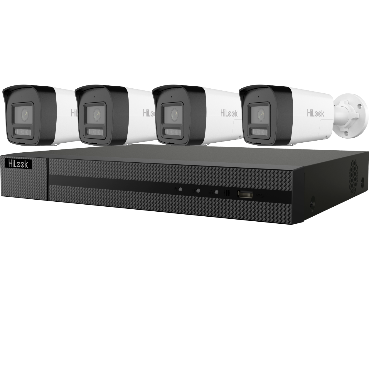 Kit HiLook DVR + 4 Cámaras para Exterior 2MP DVR + HDD 500GB