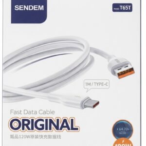 Cable USB a Tipo C Sendem T65T 120W