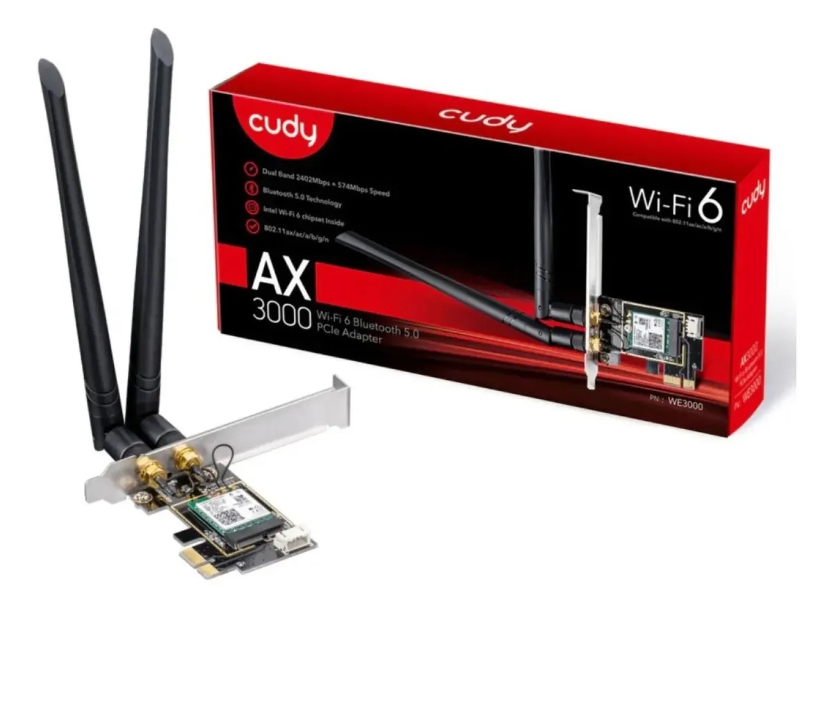 Tarjeta de Red Cudy WE3000 PCI Express AX3000