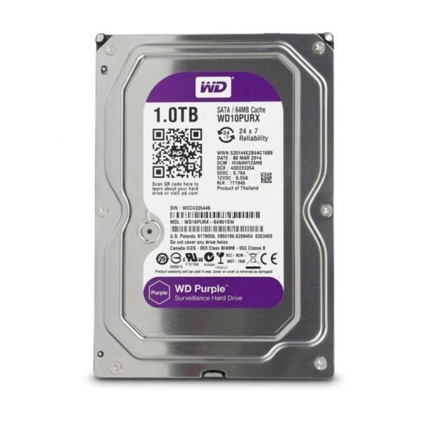 Disco Duro WD Purple 1TB SATA
