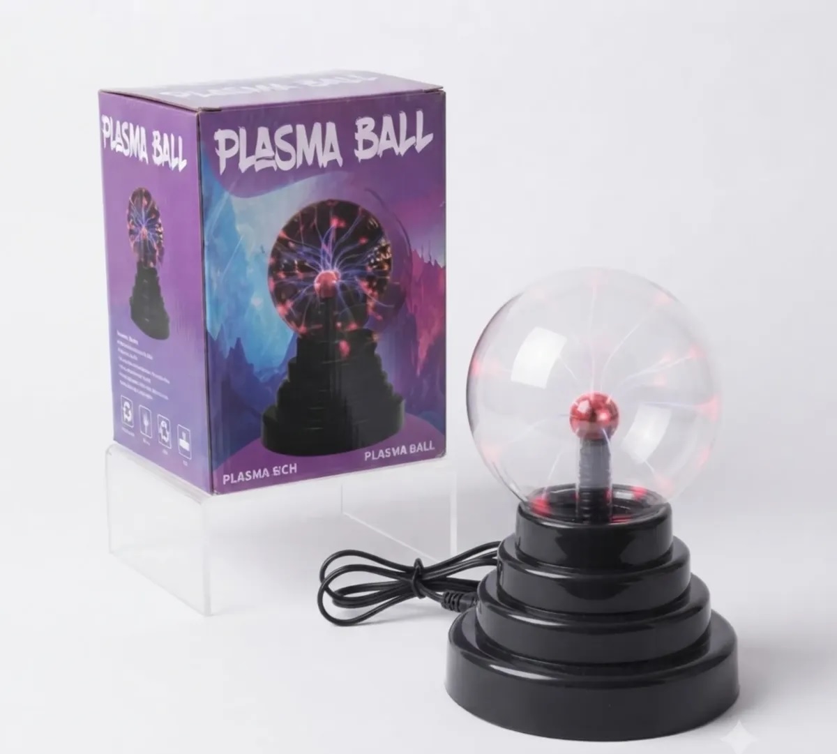 Lámpara de Esfera de Plasma Interactiva