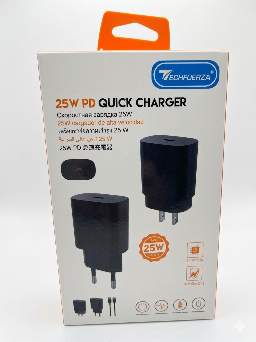 Cargador Techfuerza Tipo-C 25W PD146