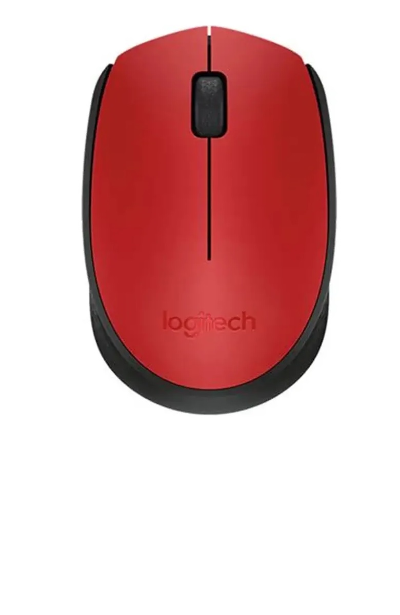 Mouse Logitech Inalámbrico M170 Rojo/Negro