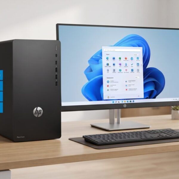 Combo HP Pavilion Intel Core i7-10700 20GB RAM 256GB SSD Win11 + Monitor HP 32" + Kit Inalámbrico