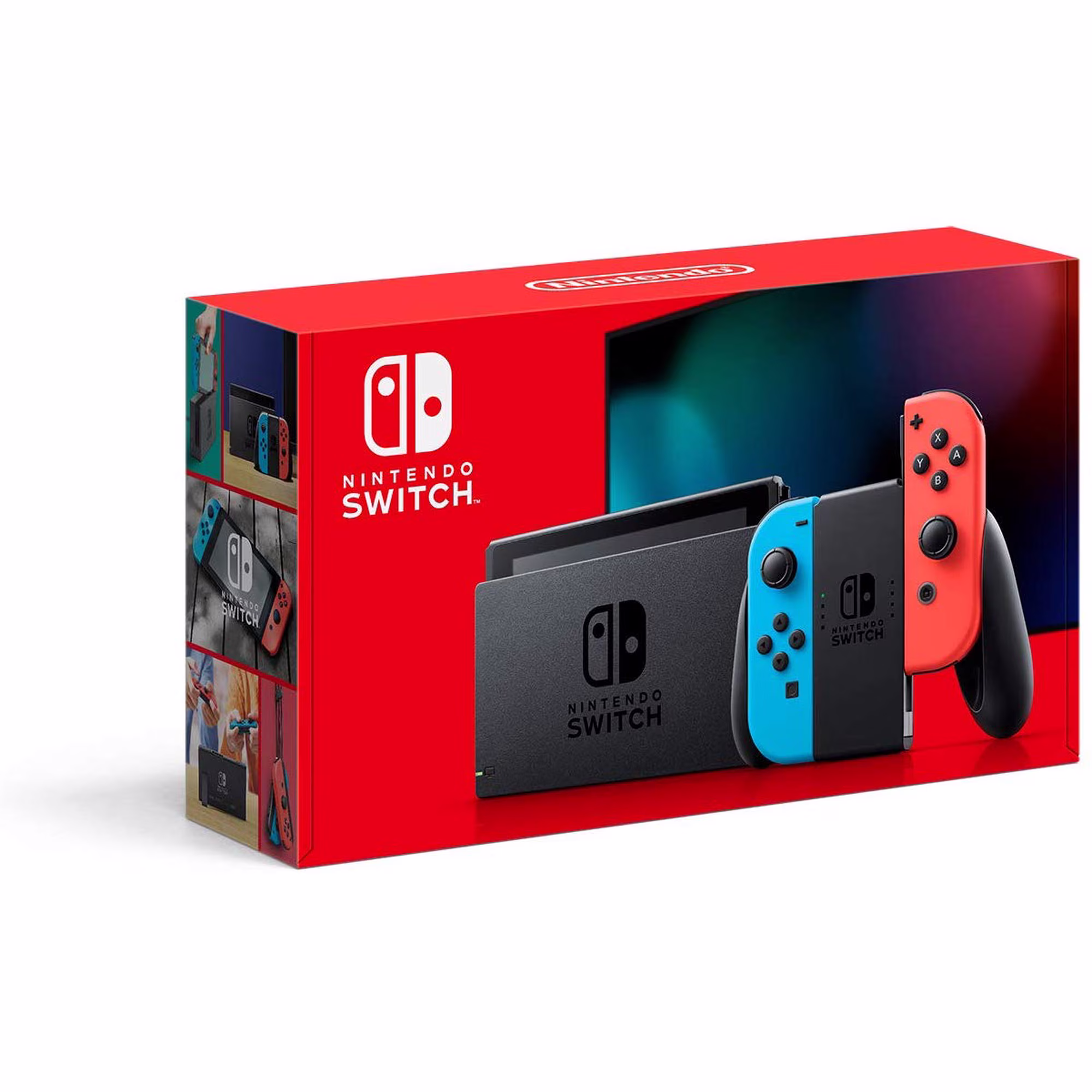 Consola Nintendo Switch V2 con Joy-Con Azul Neón / Rojo Neón (Nuevo Open Box) - Image 4
