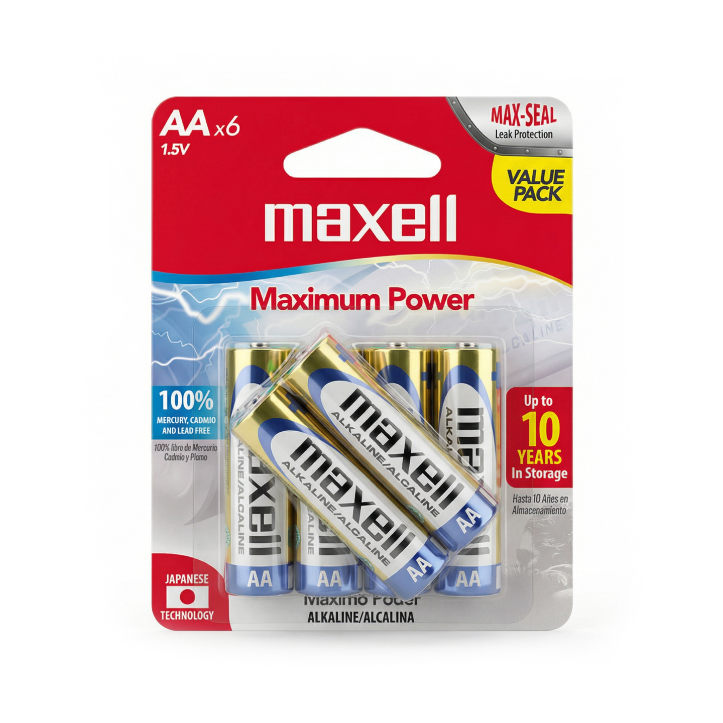 BATERIAS MAXELL AA LR06 6PK - Image 2
