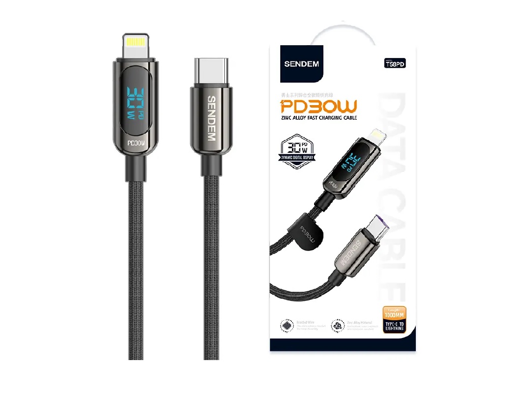 CABLE TIPO C A TIPO IPHONE T58PD